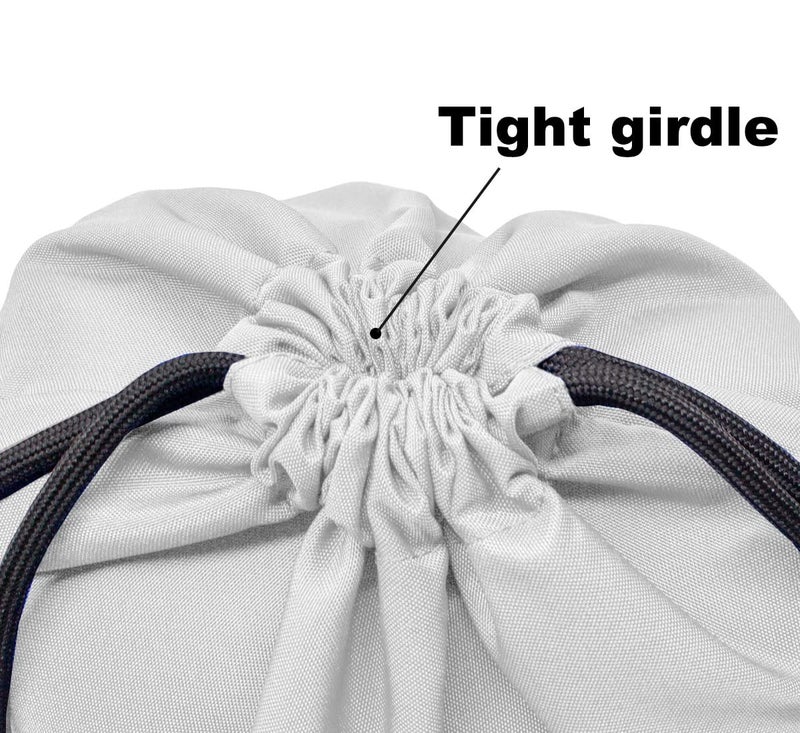 HOLYLUCK Drawstring Backpack Bag Sport Gym Sackpack (white) - Image 3
